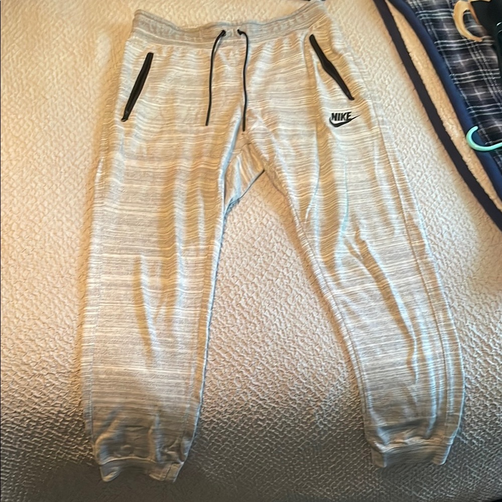 Nike Mens Light Gray Sweatpants